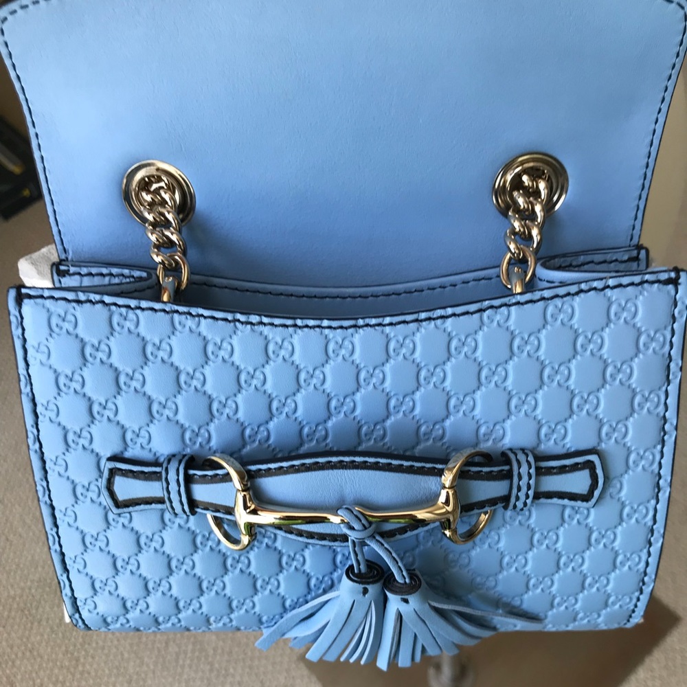Gucci microgucissima clutch in light pastel blue - Picture 4 of 8